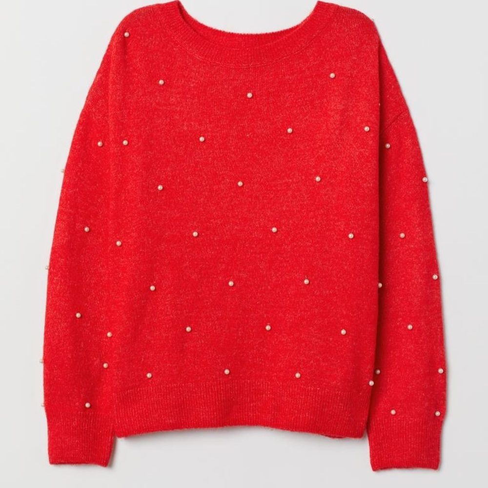 H&M Pearled Sweater
